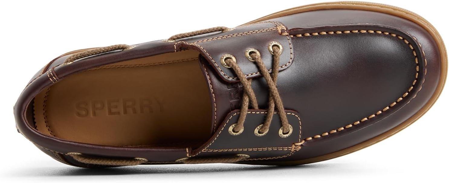 imageSperry Mens Como Moc Leather Boat ShoeAmaretto