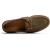 Sperry Mens Authentic Original 2 Eye Leather Lug Boat Shoe(Olive Nubuck)