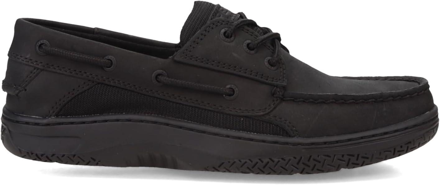 imageSperry Mens Billfish 3Eye Leather Boat ShoeBlack Leather