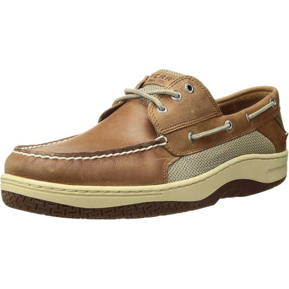 imageSperry Mens Billfish 3Eye Leather Boat ShoeDark Tan