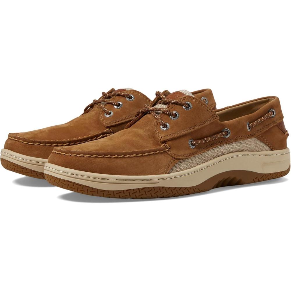 imageSperry Mens Billfish 3Eye Leather Boat ShoeTan Nubuck