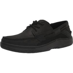 Sperry Men’s Billfish™ 3-Eye Leather Boat Shoe(Black Leather)