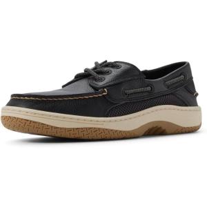 Sperry Men’s Billfish™ 3-Eye Leather Boat Shoe(Jet Black)