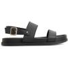 Sperry womens Capri Leather Two Strap Slingback Sandal(Black)