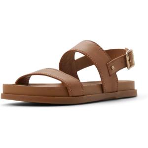 Sperry womens Capri Leather Two Strap Slingback Sandal(Brown)
