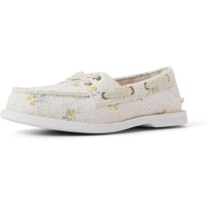 Sperry Ladies Authentic Original™ 2 Eye Lite Canvas Boat Shoe, Seashell Print, 10.5(Embossed Floral)