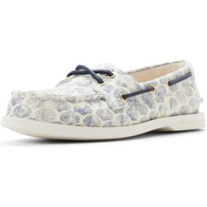 Sperry Ladies Authentic Original™ 2 Eye Lite Canvas Boat Shoe, Seashell Print, 10.5(Seashell Print)