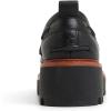 Sperry Womens Authentic Original 2 Eye Leather Lug Boat Shoe(Black)