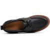 Sperry Womens Authentic Original 2 Eye Leather Lug Boat Shoe(Black)