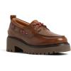 Sperry Womens Authentic Original 2 Eye Leather Lug Boat Shoe(Brown Leather)