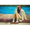 Sperry Womens Authentic Original 2 Eye Leather Lug Boat Shoe(Brown Leather)
