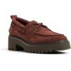 Sperry Womens Authentic Original 2 Eye Leather Lug Boat Shoe(Dark Choco)