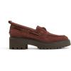 Sperry Womens Authentic Original 2 Eye Leather Lug Boat Shoe(Dark Choco)